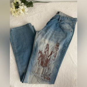 D & G Embroidered jeans